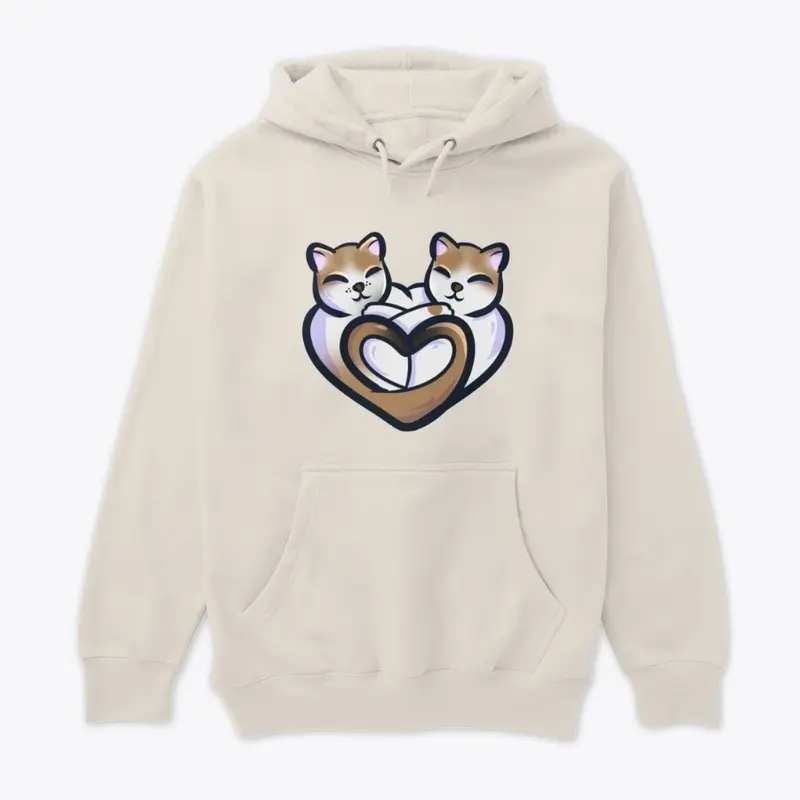 Kitty Cuddle Heart Hoodie!